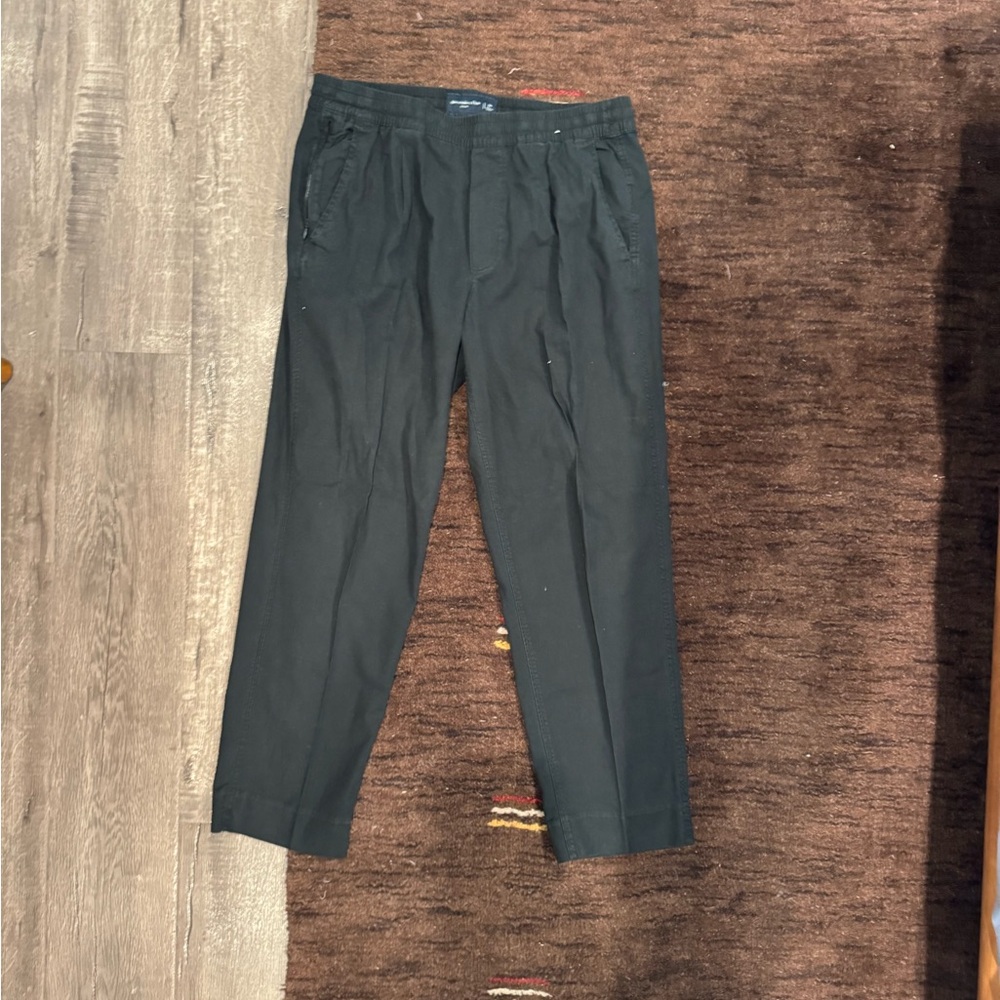 Abercrombie & Fitch Charcoal Linen Pants